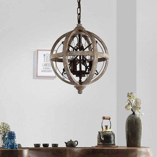 Vintage Globe Pendant Lamp - Loonglight
