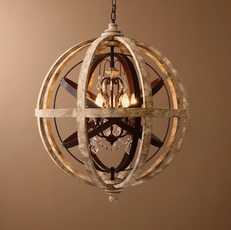 Vintage Globe Pendant Lamp - Loonglight