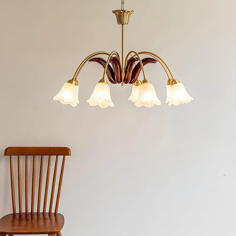 Vintage Morning Glory Chandelier - Loonglight