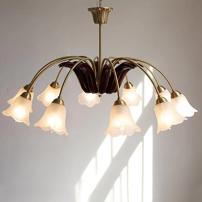 Vintage Morning Glory Chandelier - Loonglight