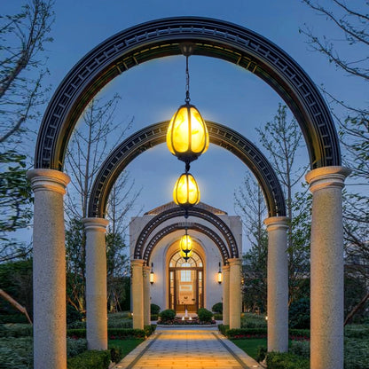Vintage Pumpkin Pendant Lamp - Loonglight