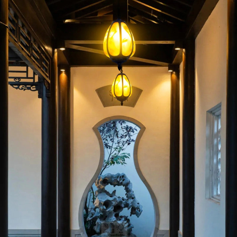 Vintage Pumpkin Pendant Lamp - Loonglight