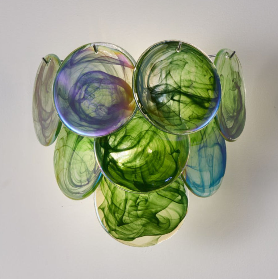 Vivelle Fluid Art Glass Wall Lamp