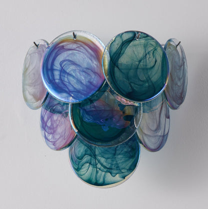 Vivelle Fluid Art Glass Wall Lamp