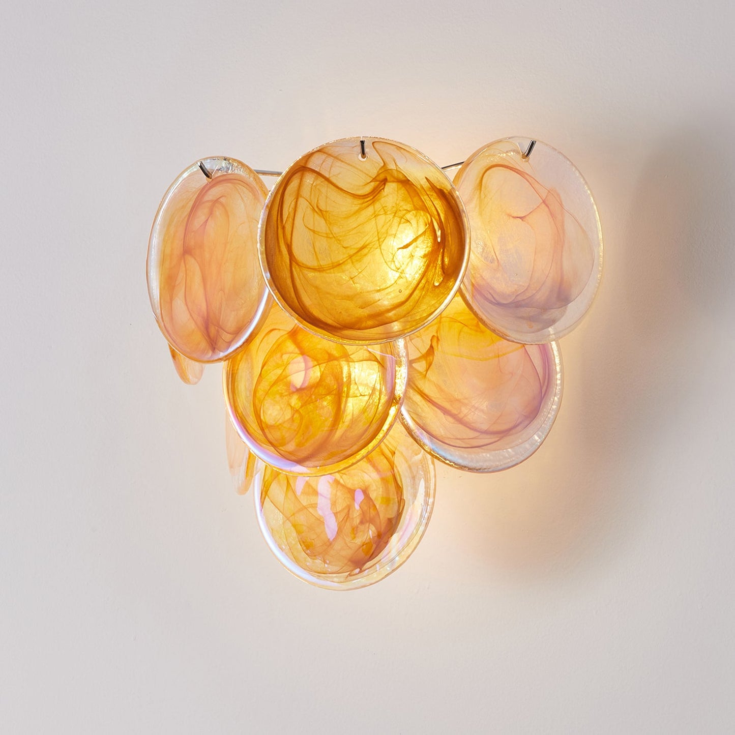Vivelle Fluid Art Glass Wall Lamp