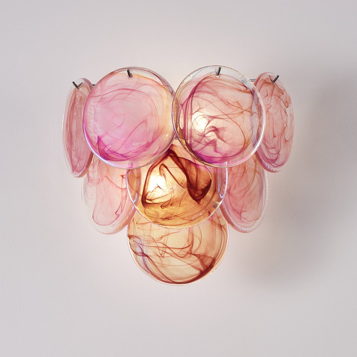 Vivelle Fluid Art Glass Wall Lamp