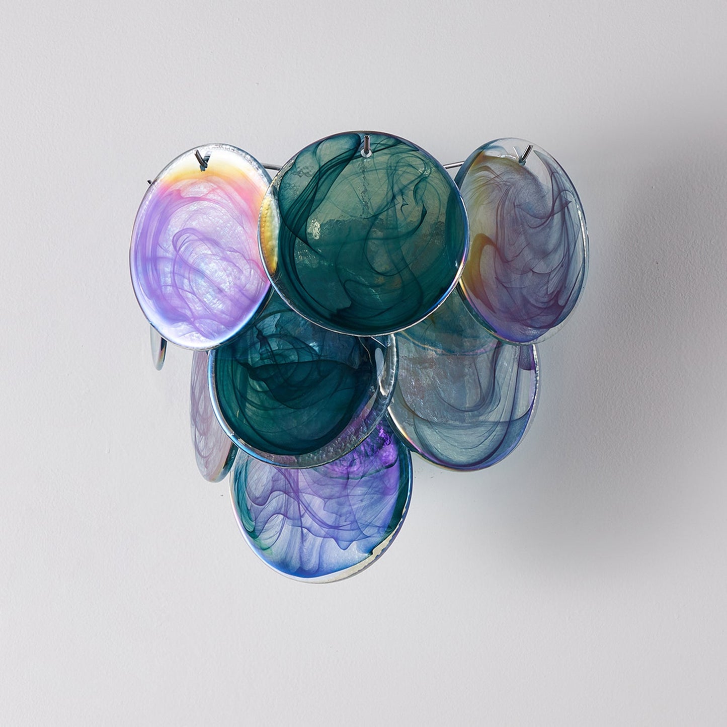 Vivelle Fluid Art Glass Wall Lamp