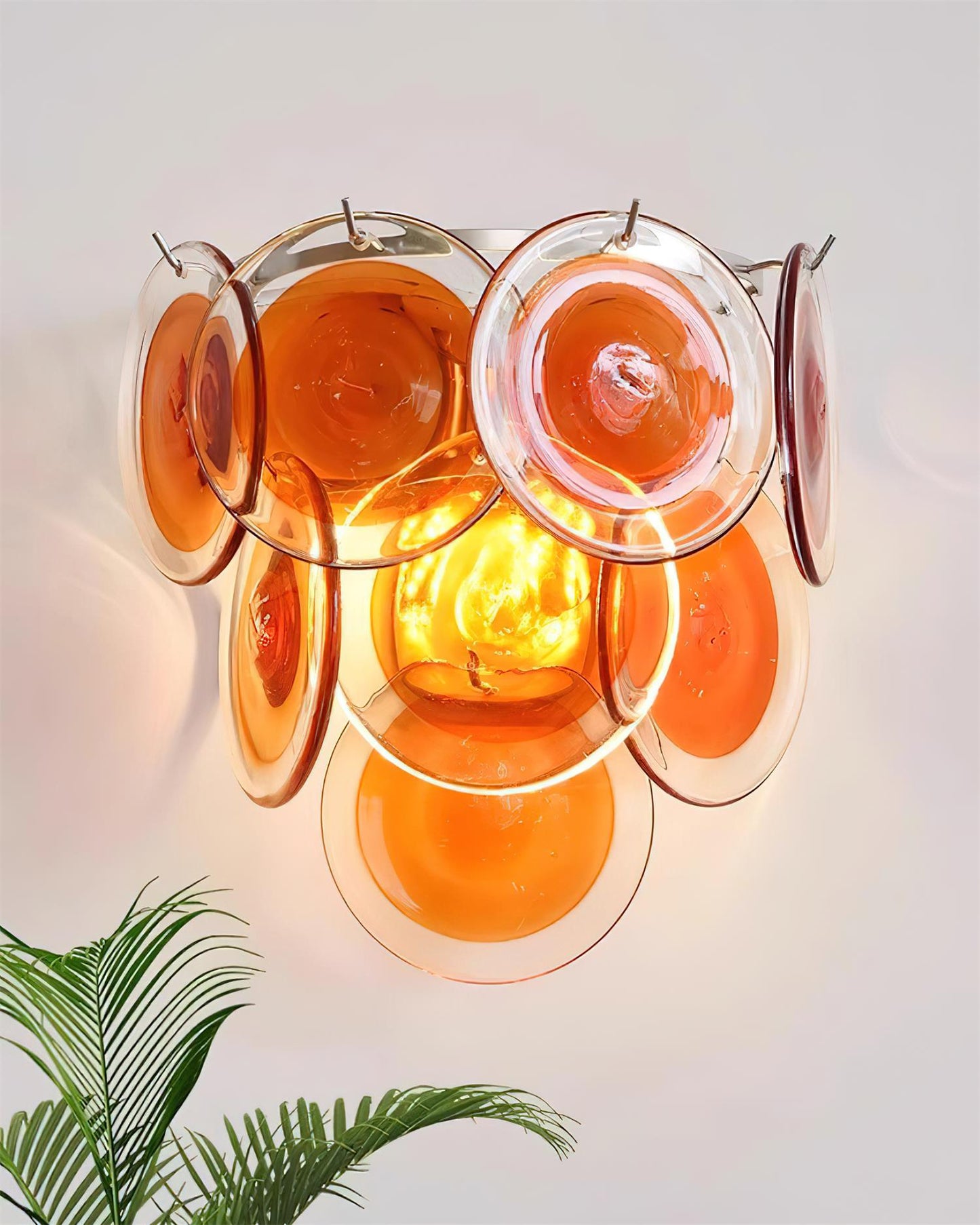 Vivelle Fluid Art Glass Wall Lamp