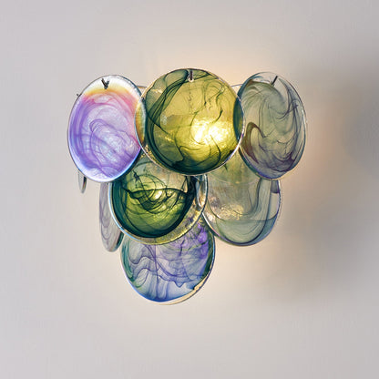 Vivelle Fluid Art Glass Wall Lamp