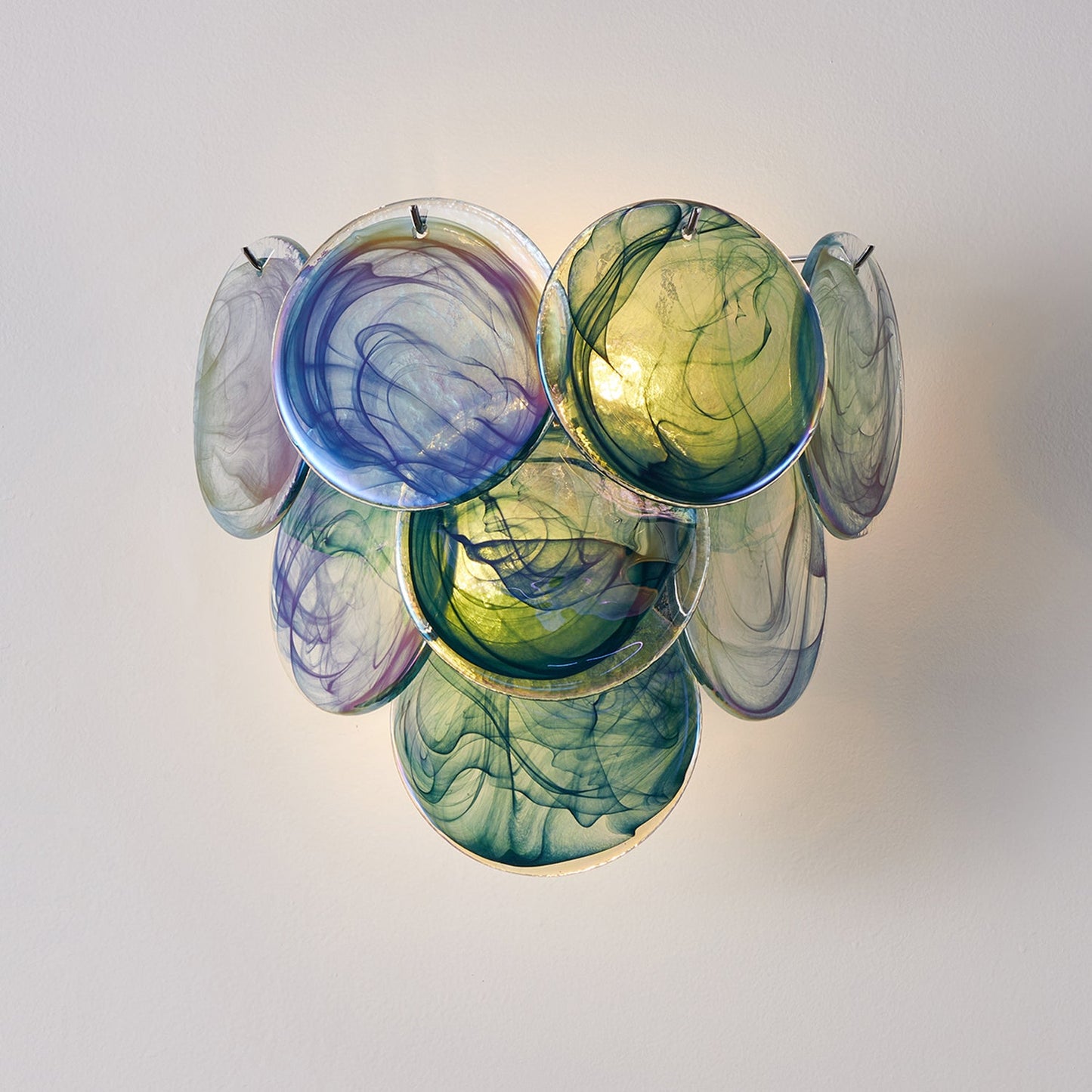 Vivelle Fluid Art Glass Wall Lamp