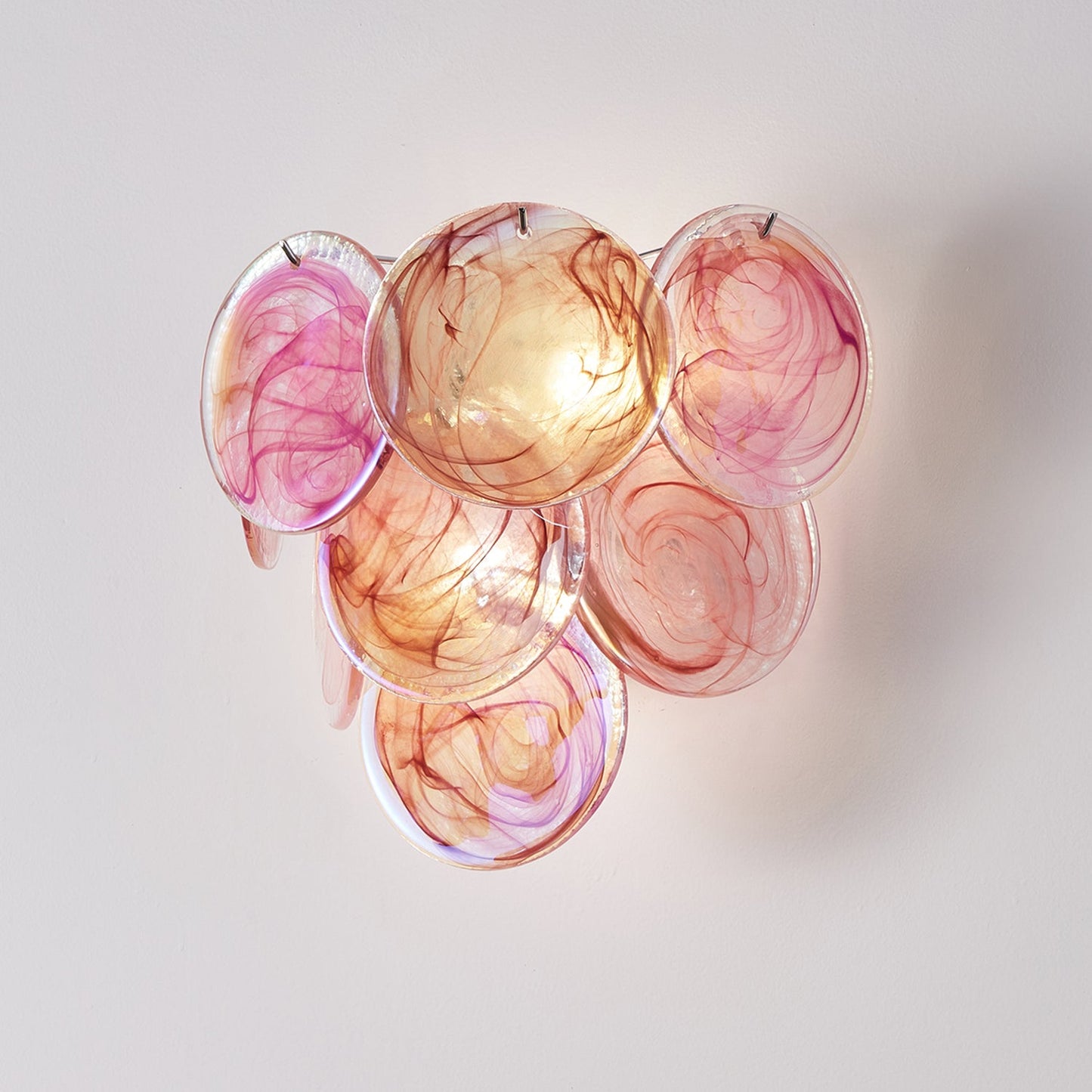 Vivelle Fluid Art Glass Wall Lamp