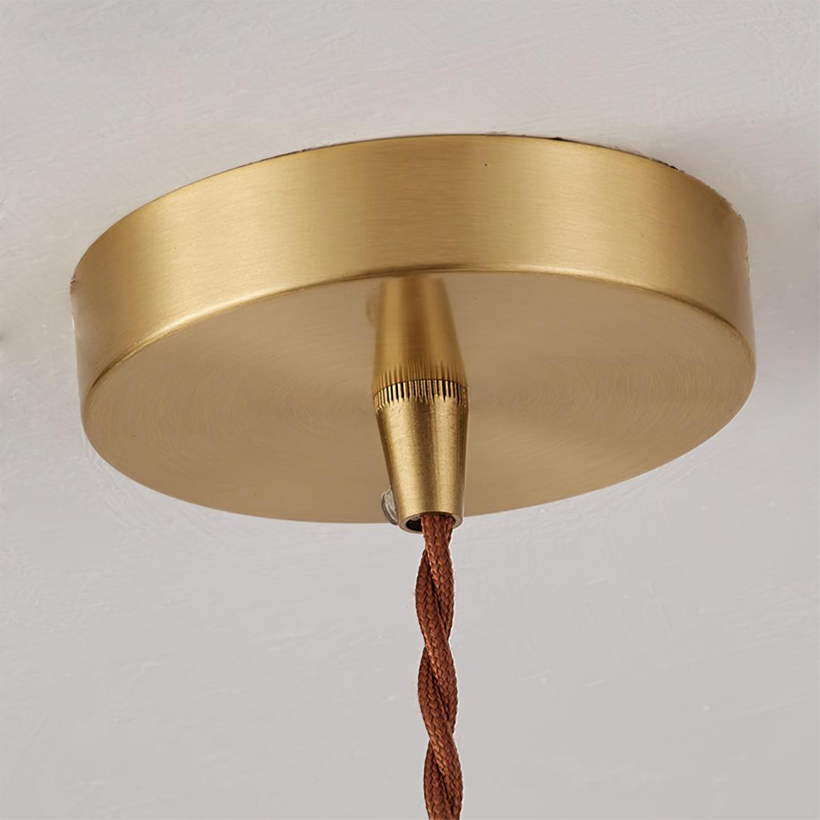 Walnut Glass Pendant Lamp - Loonglight