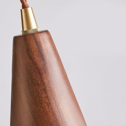 Walnut Glass Pendant Lamp - Loonglight