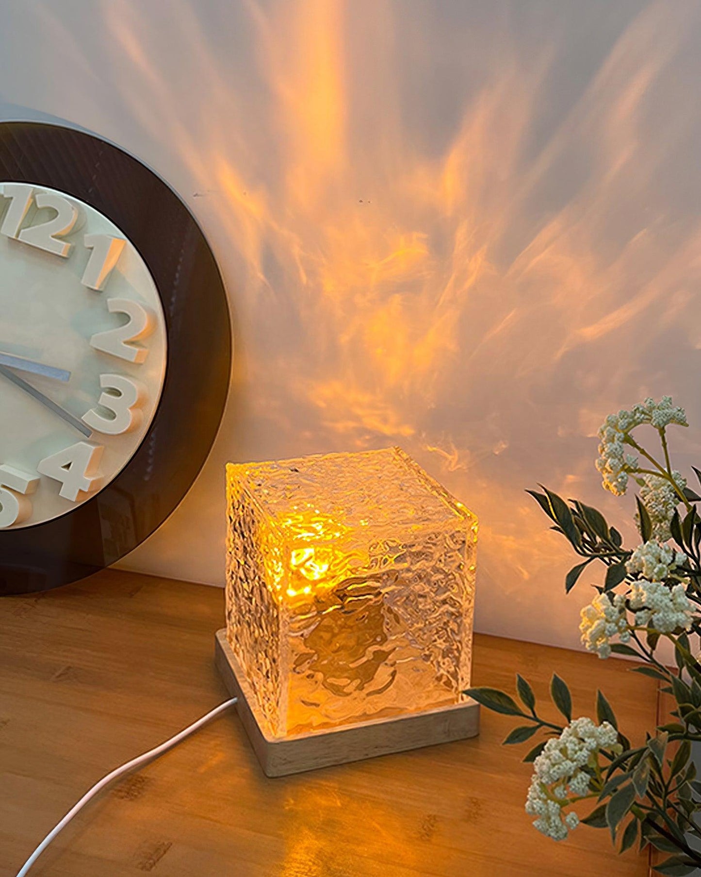 Water Ripple Crystal Table Lamp - Loonglight