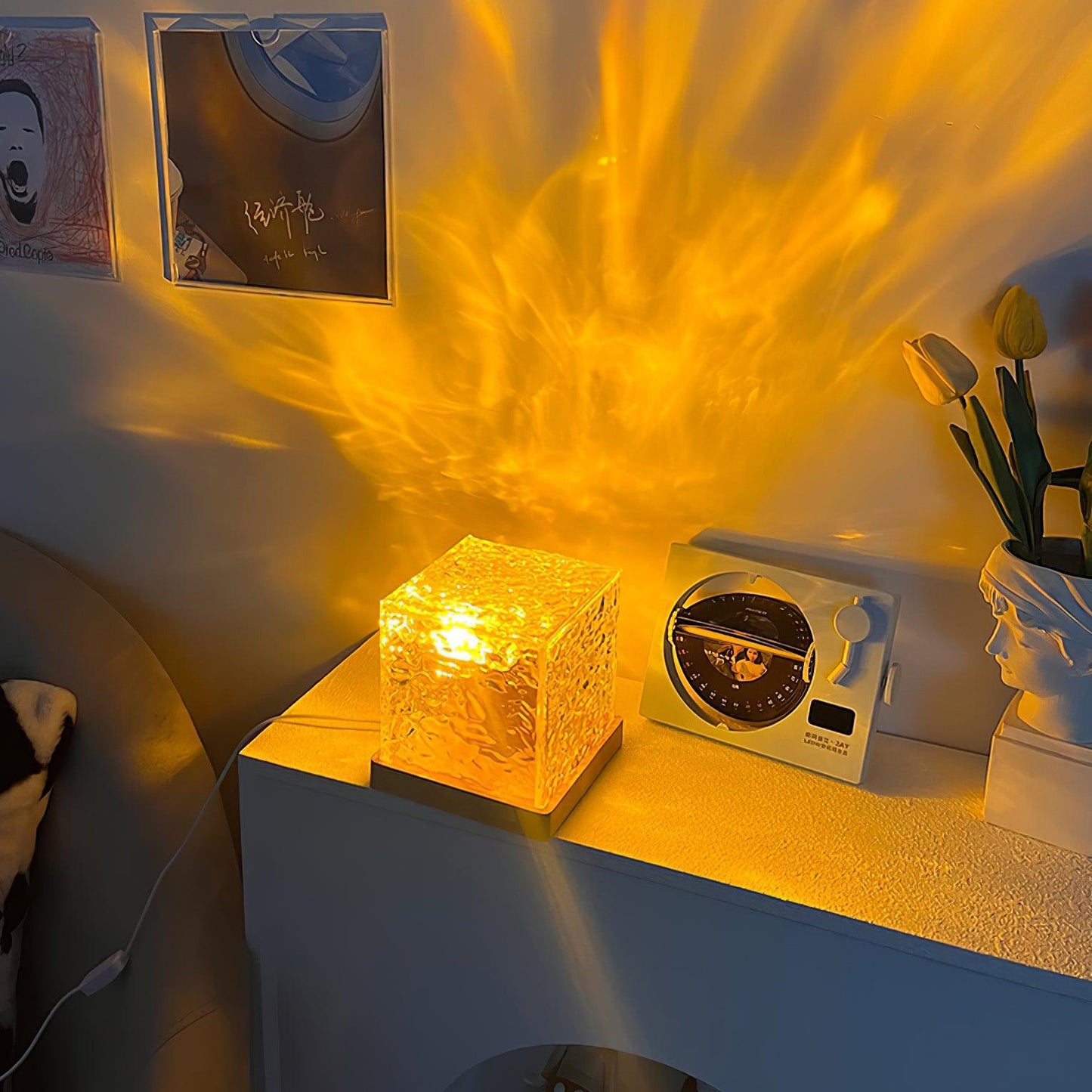 Water Ripple Crystal Table Lamp - Loonglight