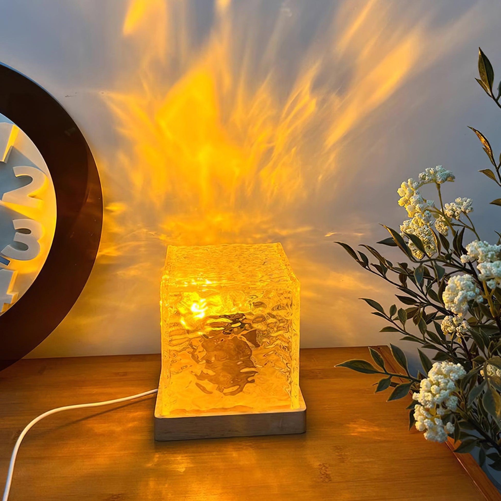 Water Ripple Crystal Table Lamp - Loonglight