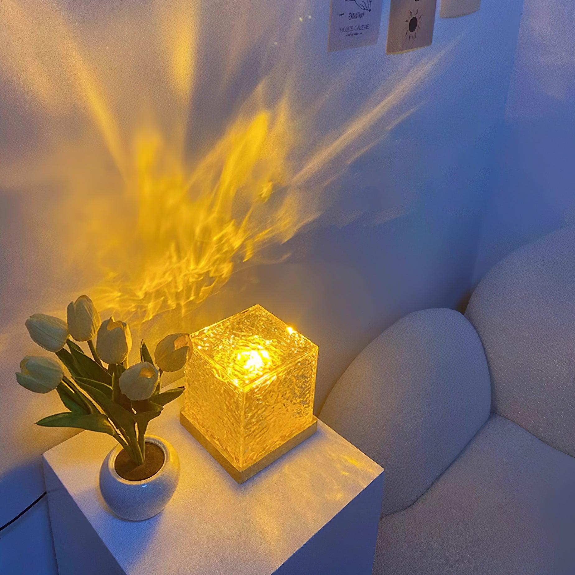 Water Ripple Crystal Table Lamp - Loonglight