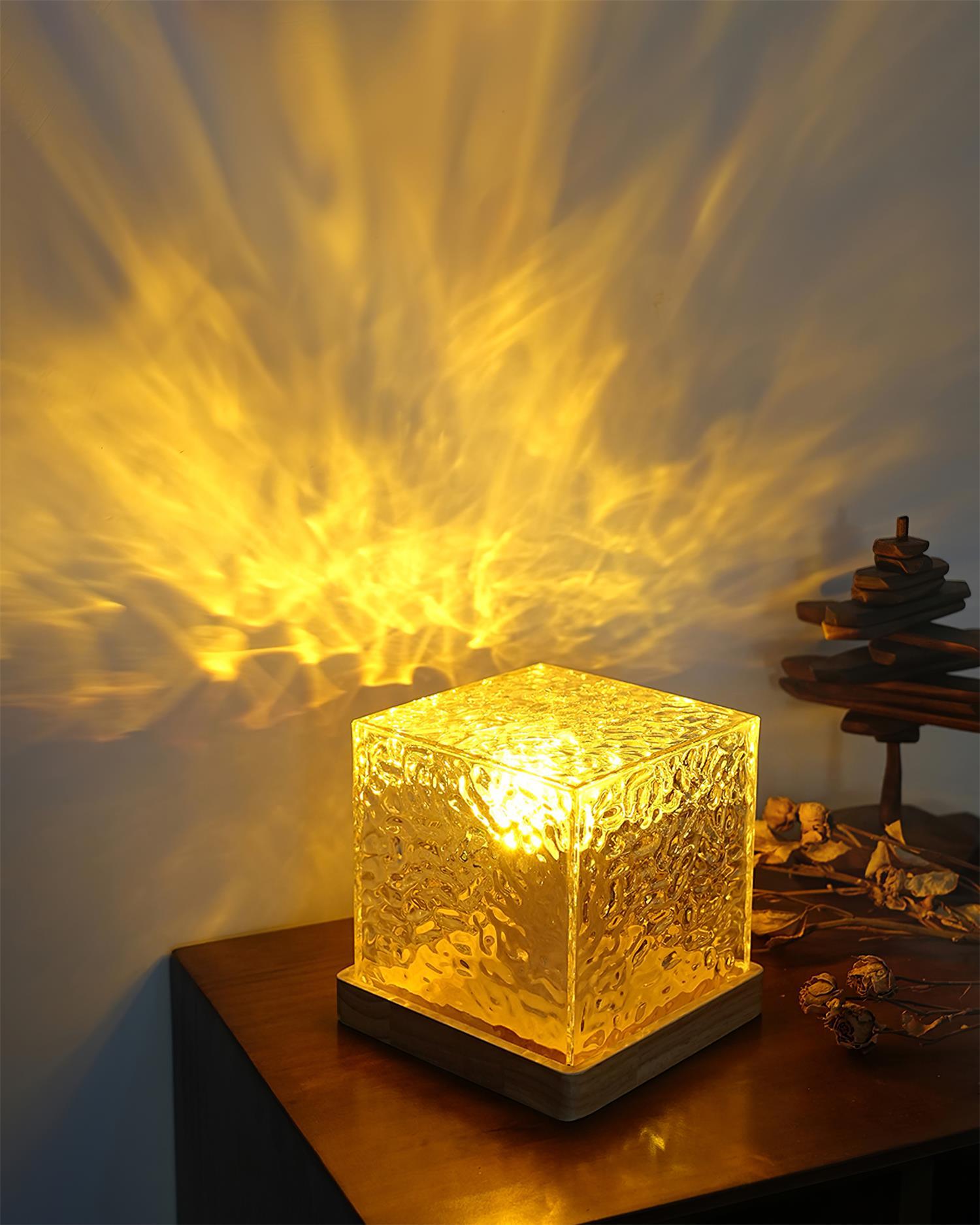 Water Ripple Crystal Table Lamp - Loonglight