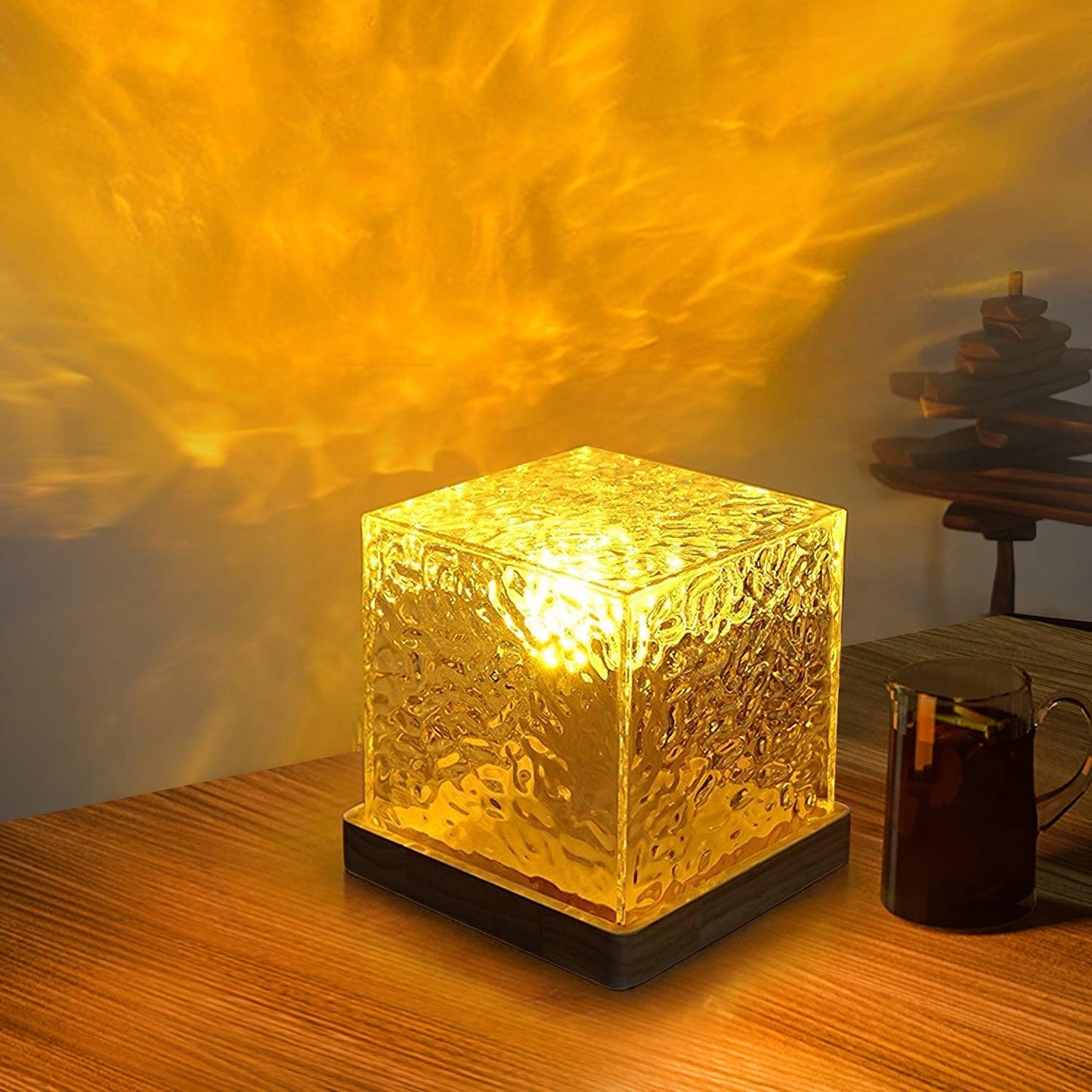 Water Ripple Crystal Table Lamp - Loonglight
