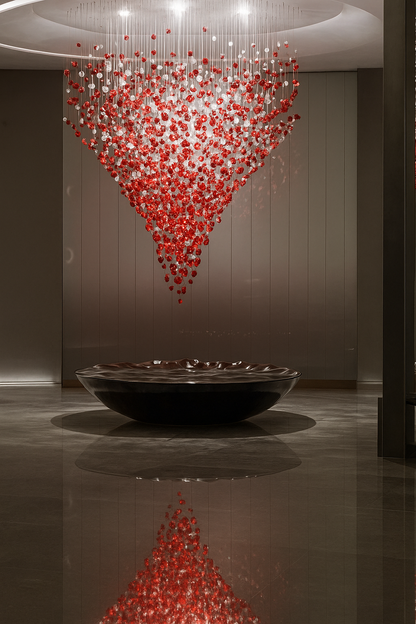 Waterfall Crystal Stone Chandelier - Loonglight