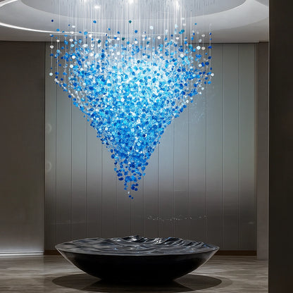 Waterfall Crystal Stone Chandelier - Loonglight