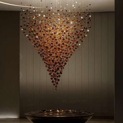 Waterfall Crystal Stone Chandelier - Loonglight