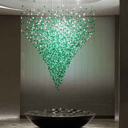 Waterfall Crystal Stone Chandelier - Loonglight
