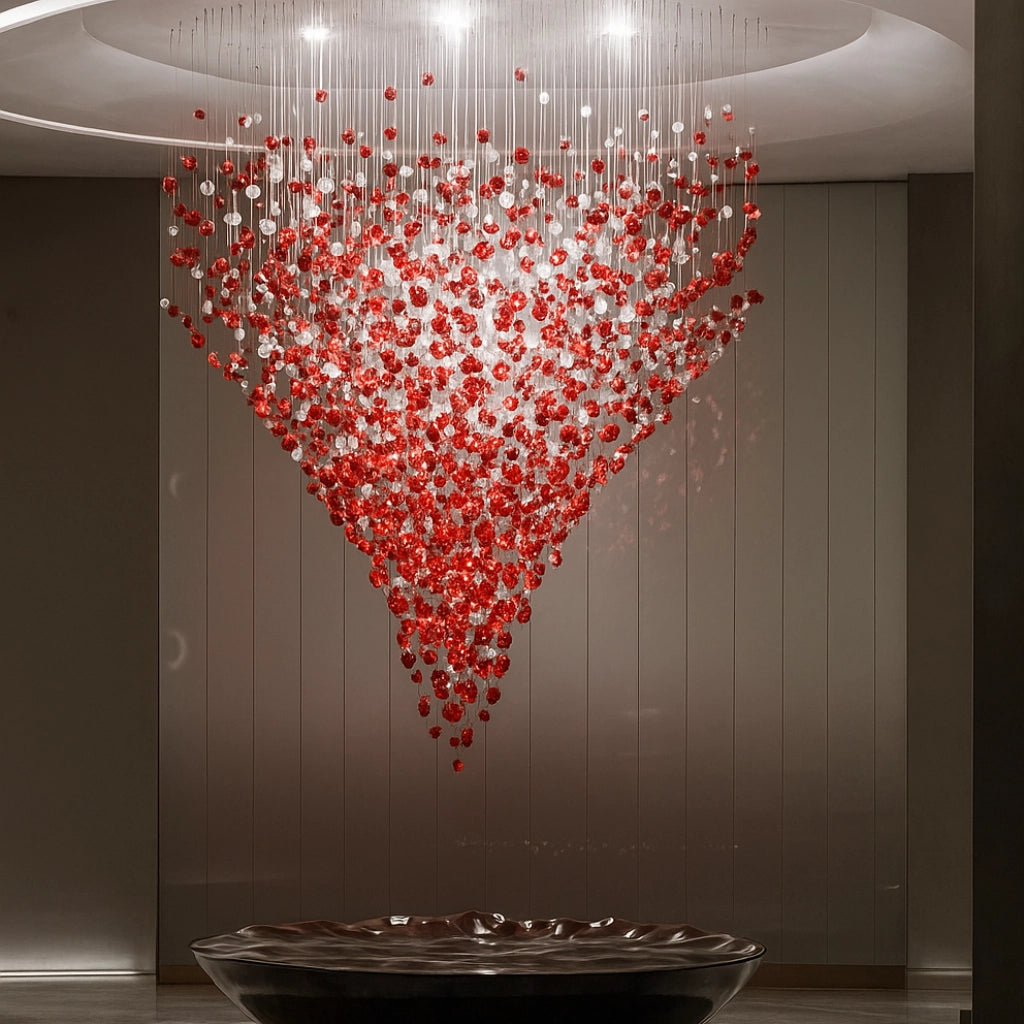 Waterfall Crystal Stone Chandelier - Loonglight