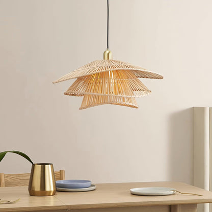 Weaver Bamboo Pendant Light - Loonglight