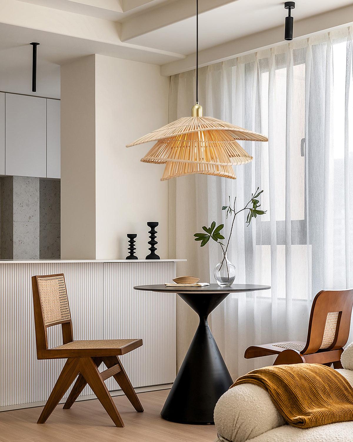 Weaver Bamboo Pendant Light - Loonglight