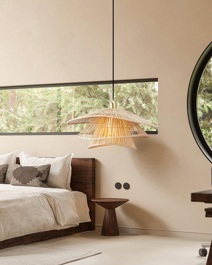 Weaver Bamboo Pendant Light - Loonglight