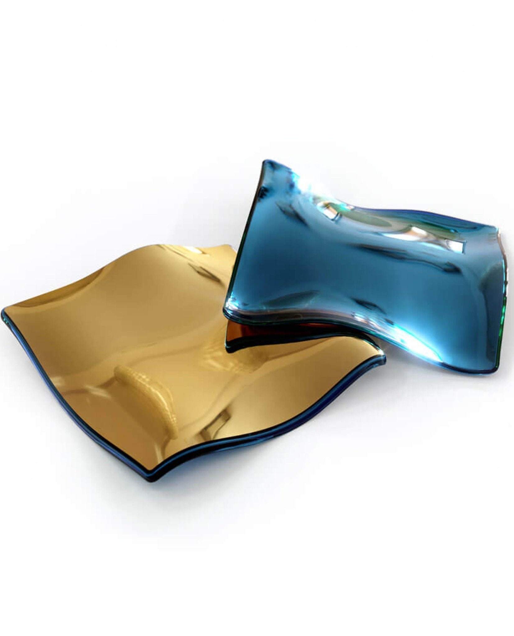 Square Glass Leaf Chandelier - Loonglight