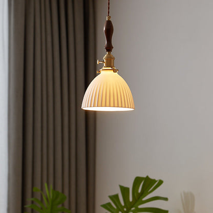 White Ceramic Pendant Light