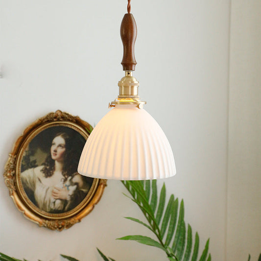 White Ceramic Pendant Light