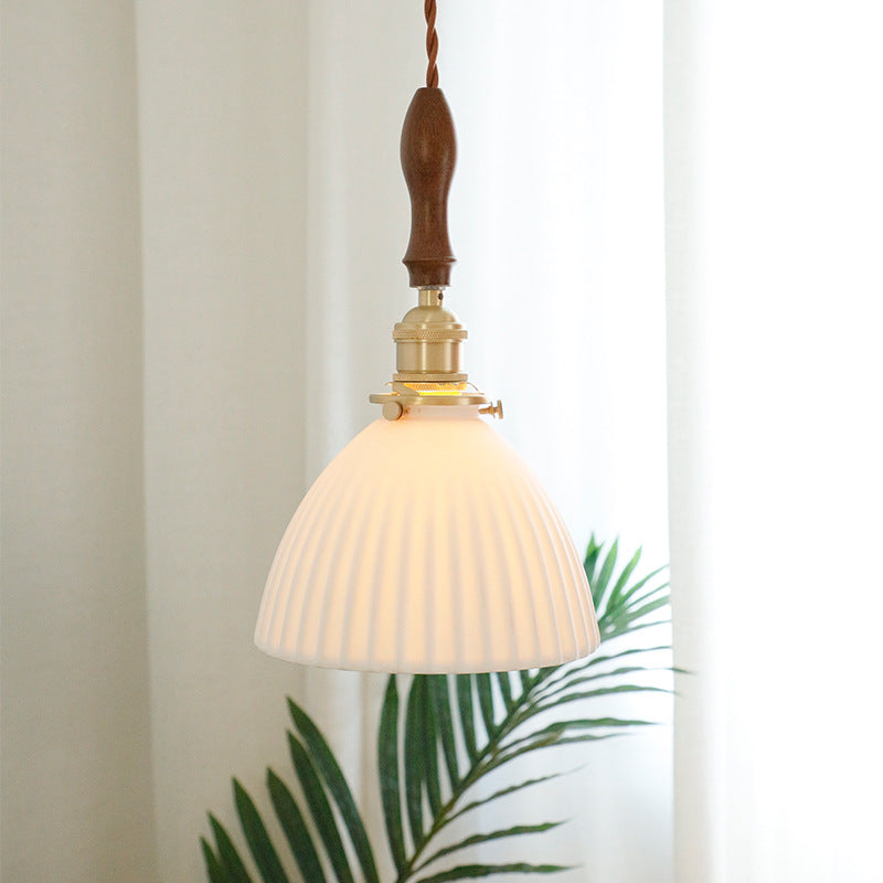 White Ceramic Pendant Light