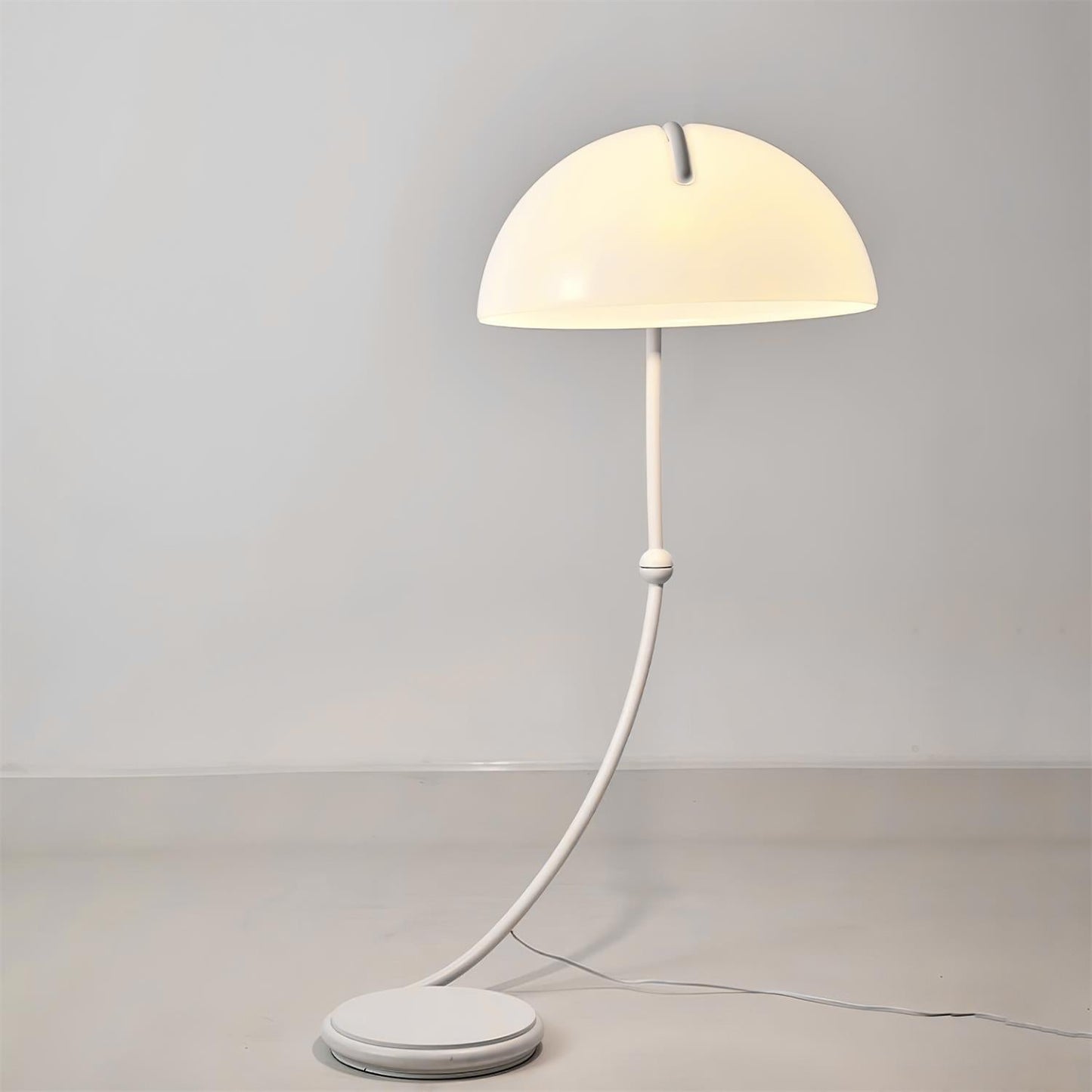 White Greta Serpente Floor Lamp - Loonglight