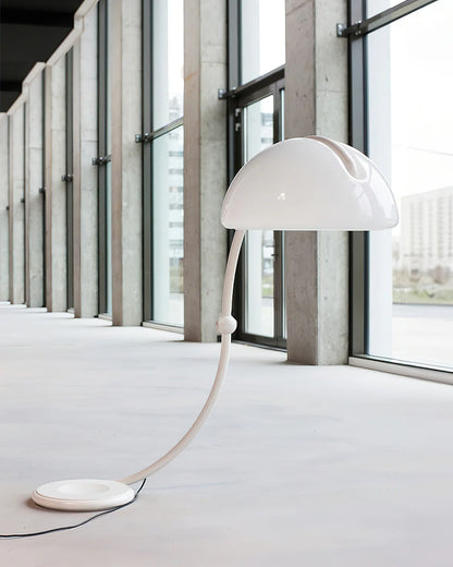 White Greta Serpente Floor Lamp - Loonglight