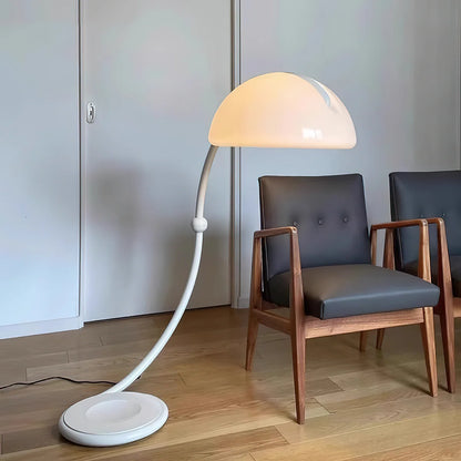 White Greta Serpente Floor Lamp - Loonglight