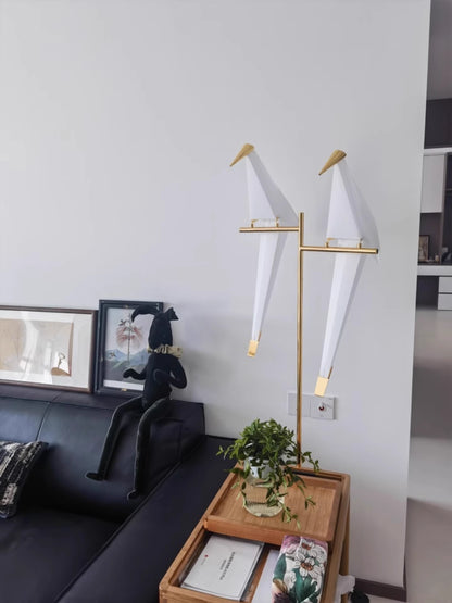 White Paper Crane Floor Lamp - Loonglight
