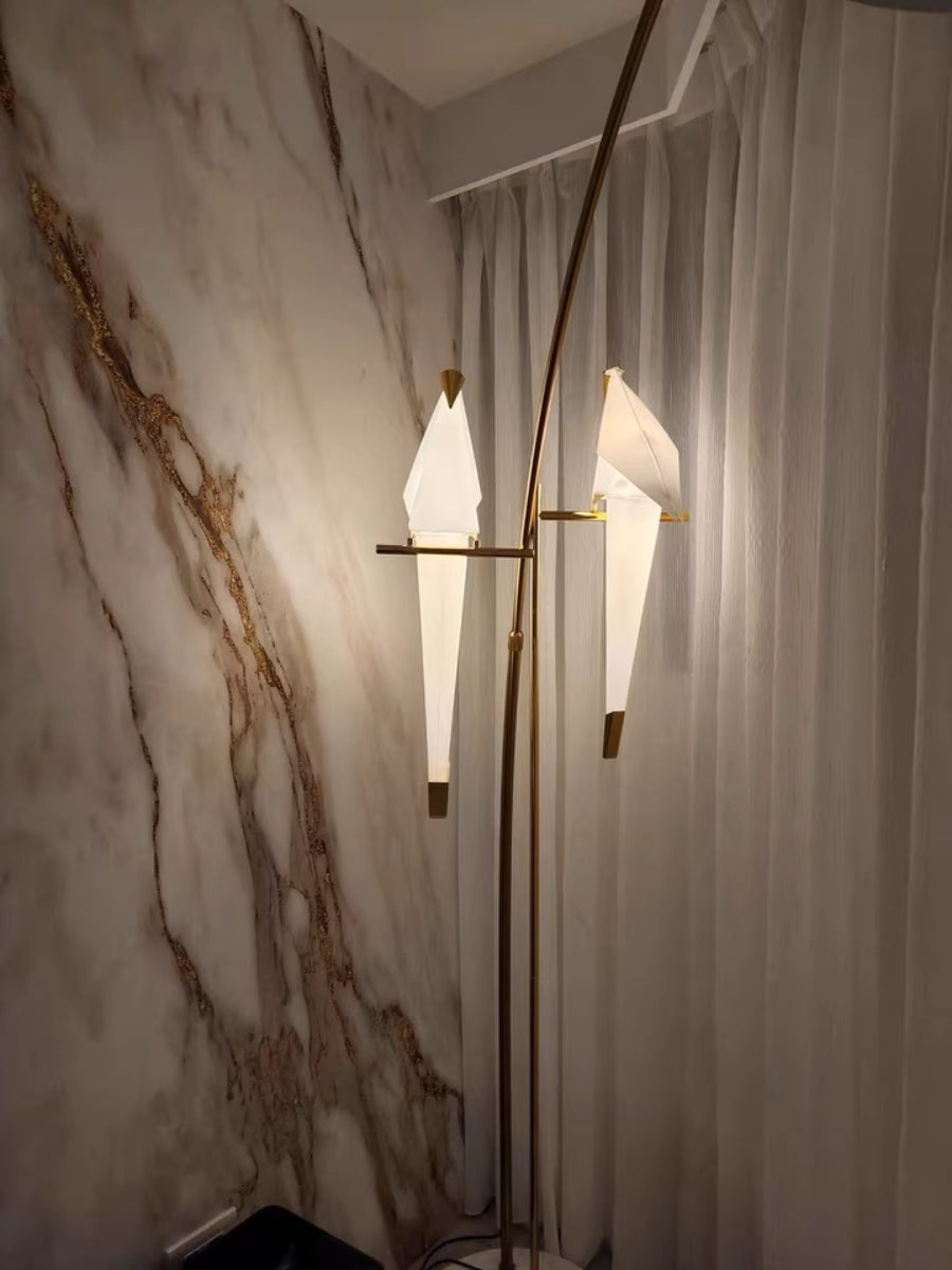 White Paper Crane Floor Lamp - Loonglight