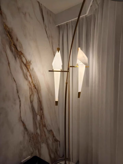 White Paper Crane Floor Lamp - Loonglight