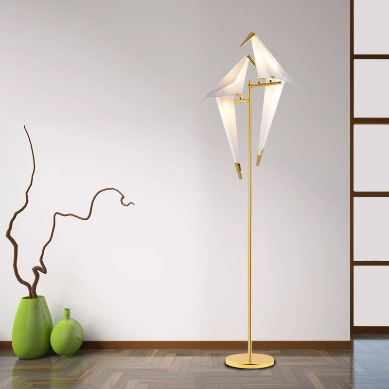 White Paper Crane Floor Lamp - Loonglight