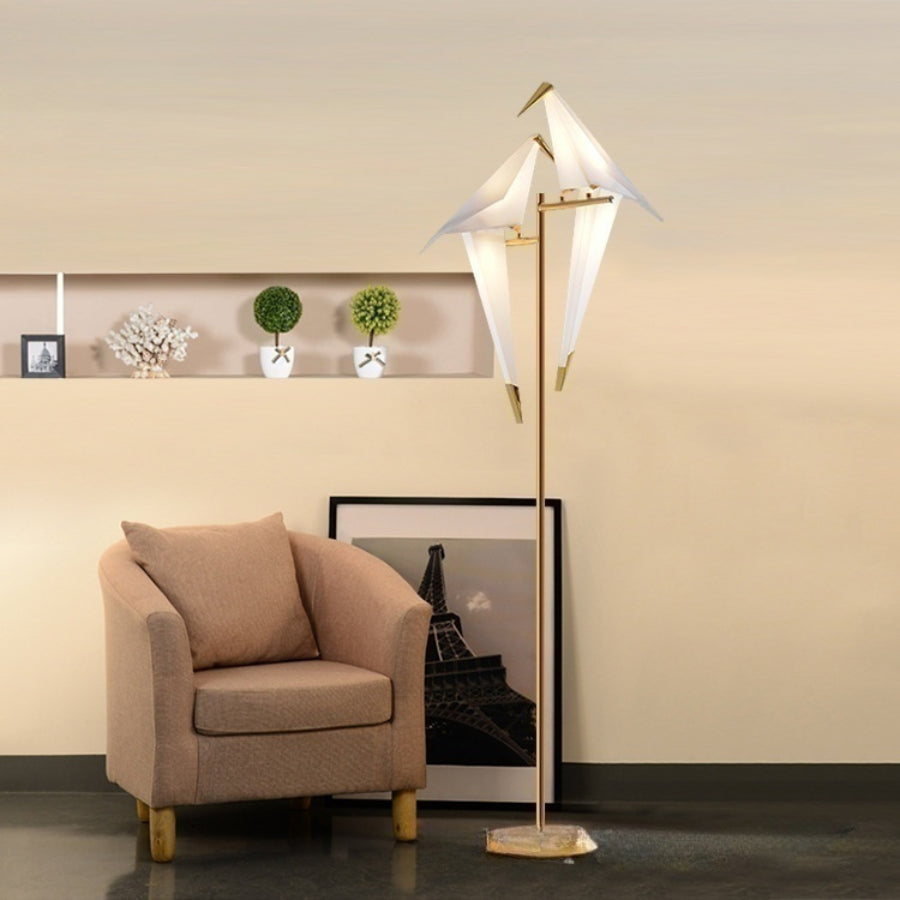 White Paper Crane Floor Lamp - Loonglight