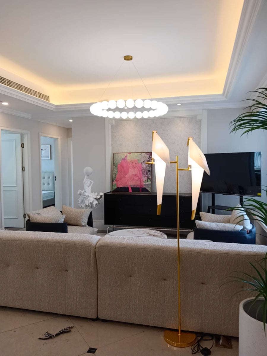 White Paper Crane Floor Lamp - Loonglight