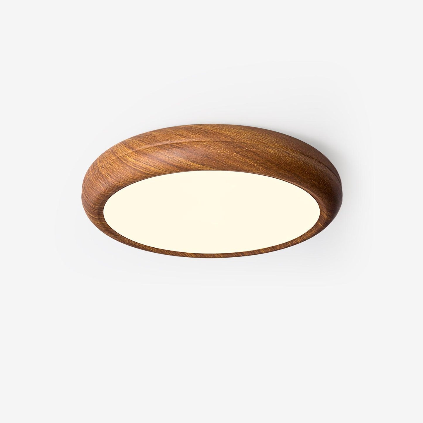 Wood Grain Round Ceiling Lamp - Loonglight