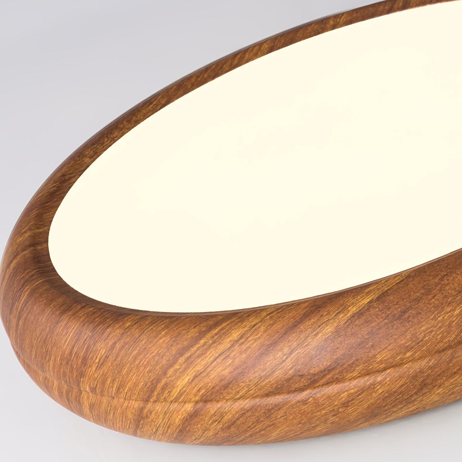 Wood Grain Round Ceiling Lamp - Loonglight