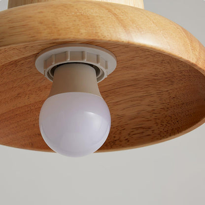 Wood Hat Pendant Lamp - Loonglight
