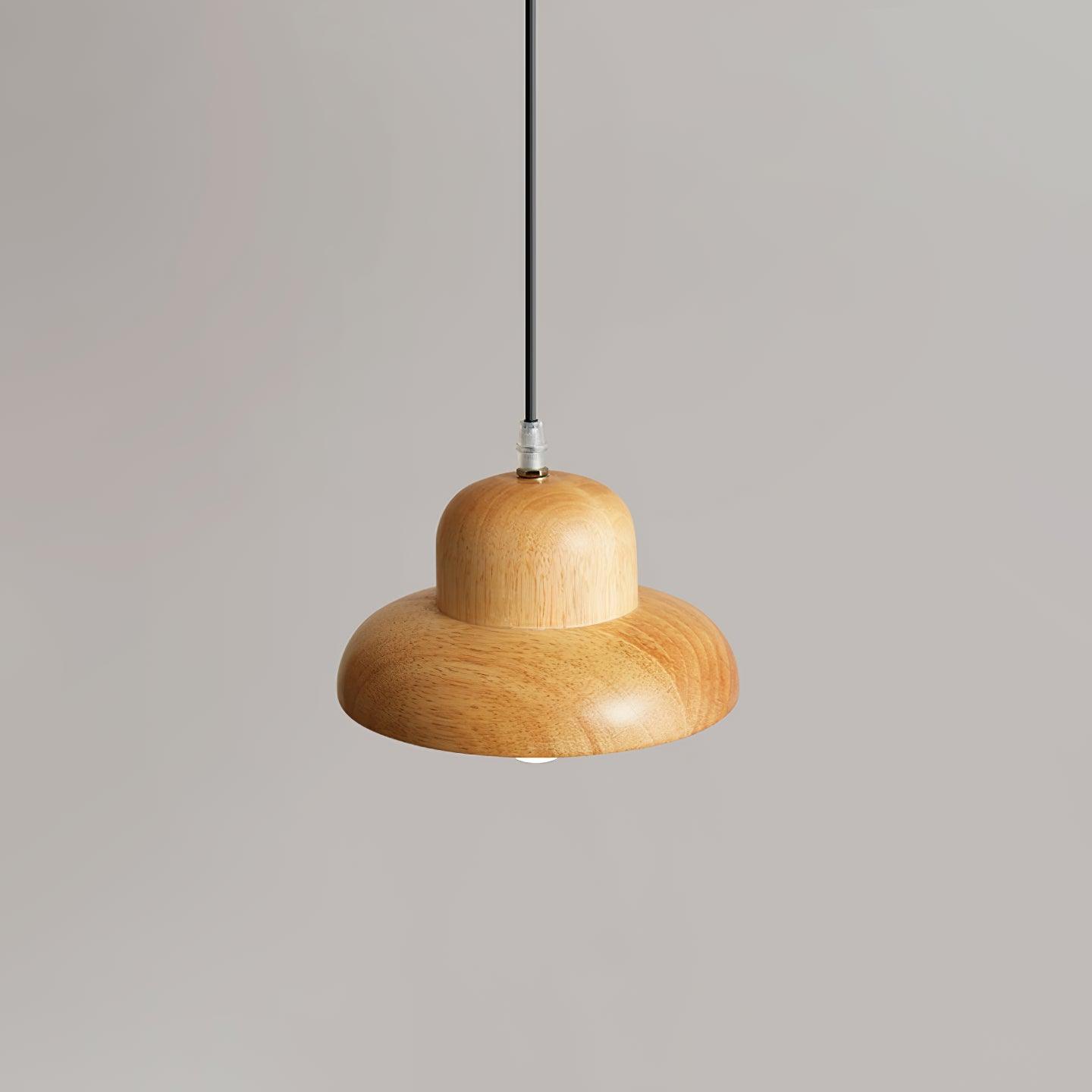 Wood Hat Pendant Lamp - Loonglight