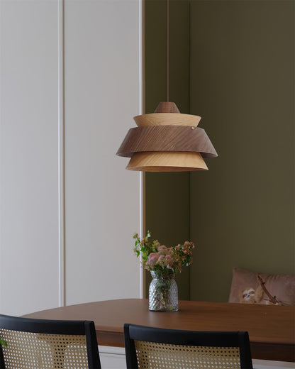 Karwe Wood Pendant Light - Loonglight