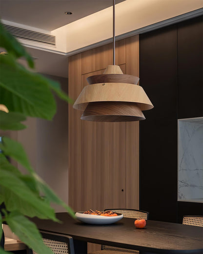 Karwe Wood Pendant Light - Loonglight